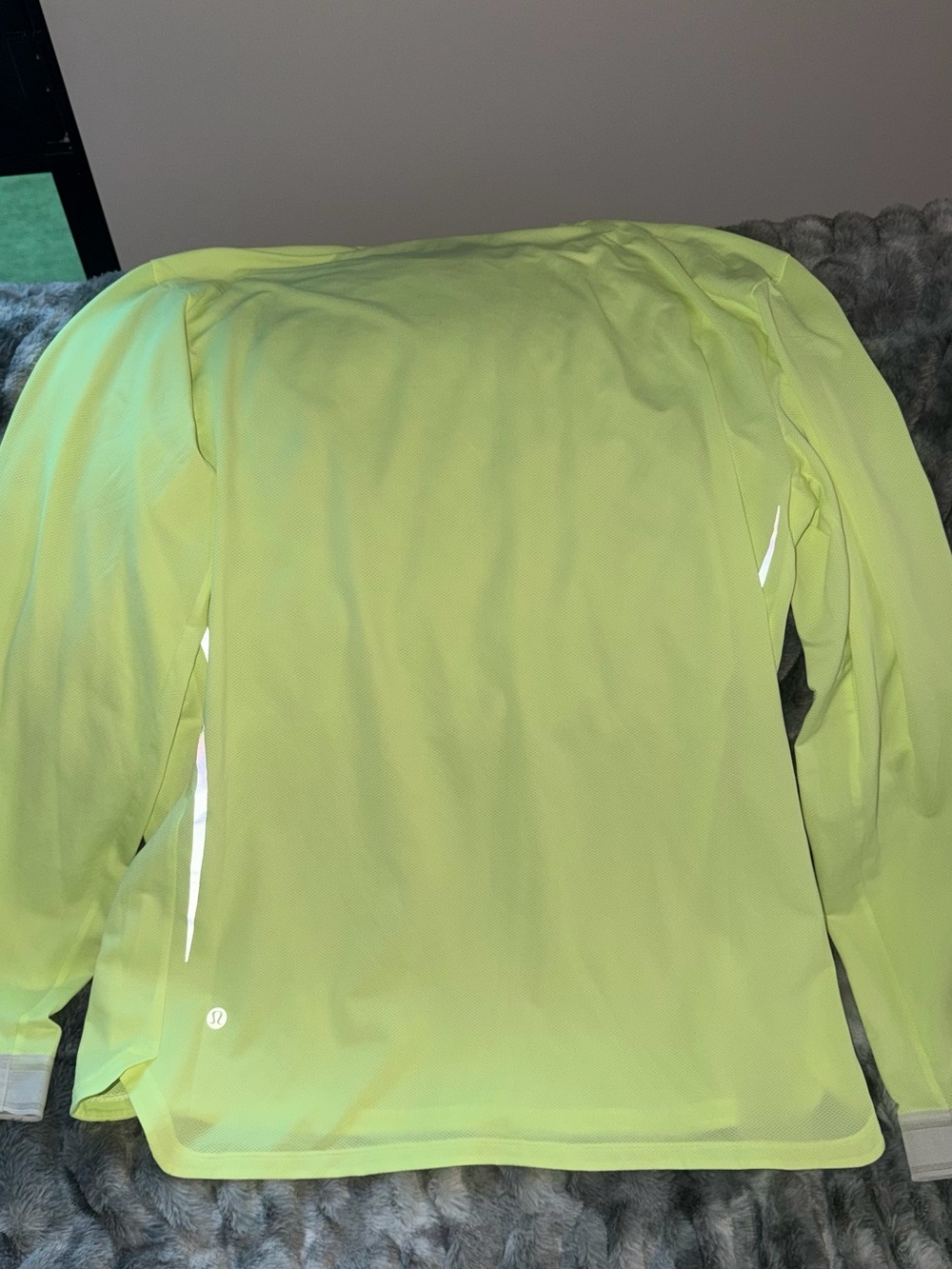 lululemon athletica Neon Yellow Long Sleeve Performance Top - Picture 3 of 3